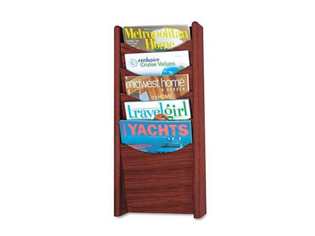 Safco Solid Wood Wall-Mount Literature Display Rack 11 1/4 x 3 3/4 x 23 3/4 - Newegg.com