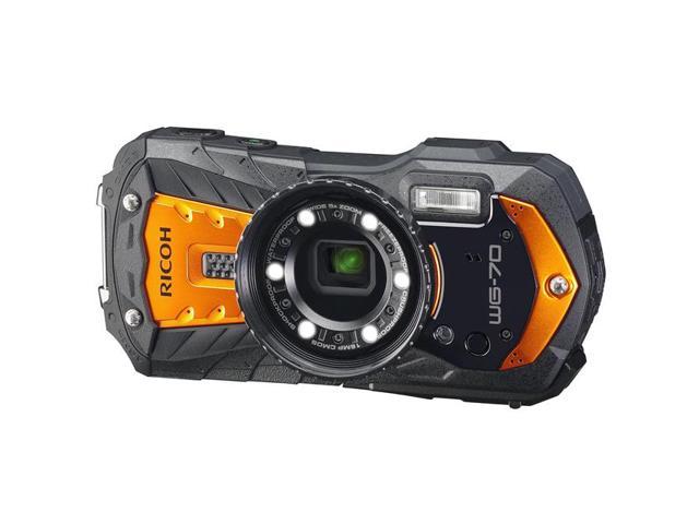 Ricoh WG-70 All-Weather Compact Digital Camera, Orange #03873