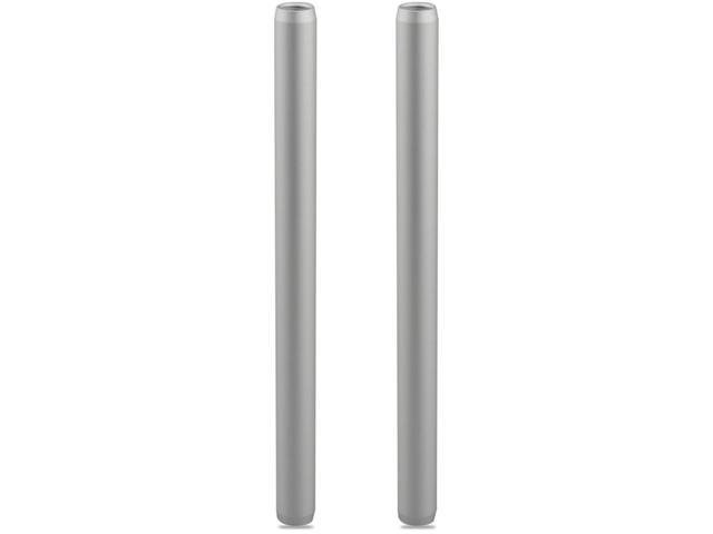 CAMVATE 15mm Silver Aluminum Rod, 7.9", 2-Pack #C1474