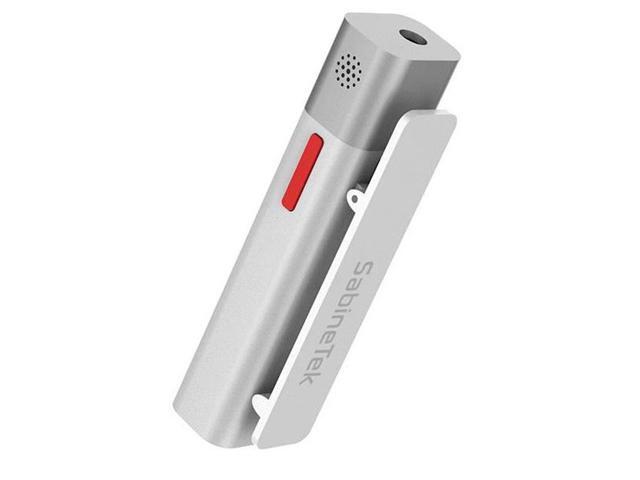 Sabinetek SmartMike+ True Wireless Stereo Bluetooth Microphone for Content Creators, White