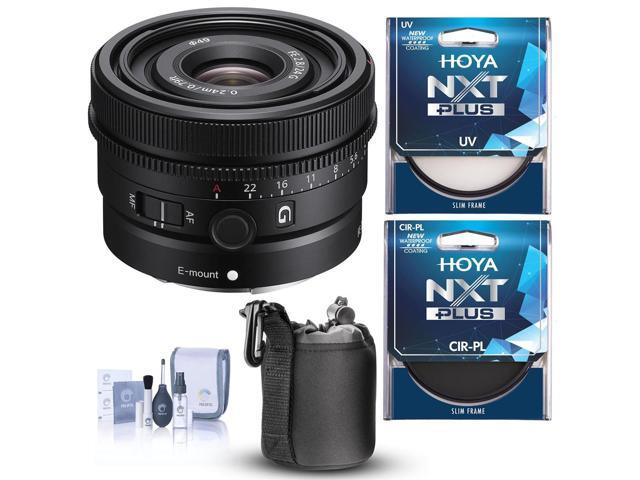 Sony FE 24mm f/2.8 Ultra-Compact G Lens with Hoya UV & CPL Filter Kit
