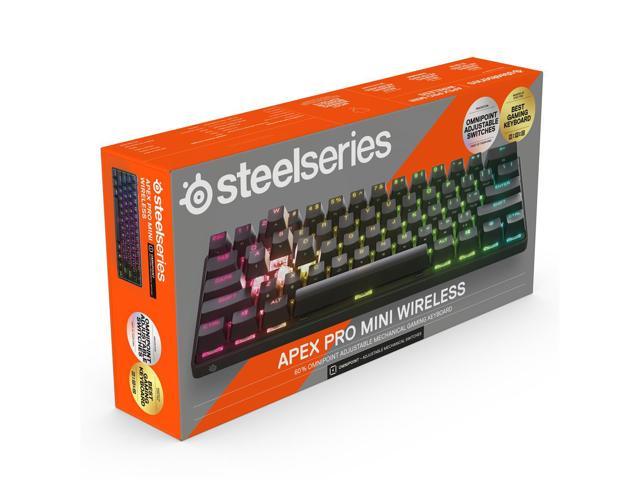 SteelSeries Apex Pro Mini Wireless Mechanical Gaming Keyboard - World's  Fastest Keyboard - Adjustable Actuation - Compact 60% Form Factor - RGB -  PBT