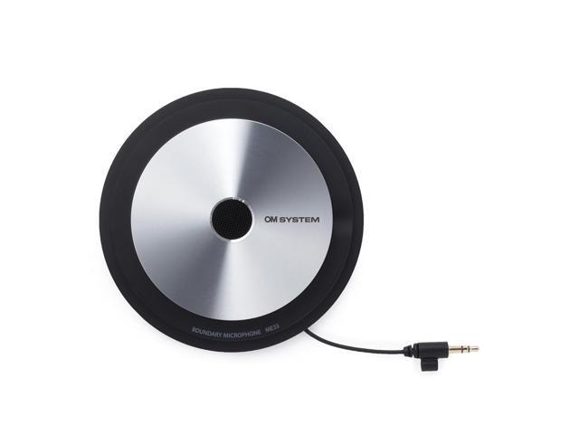 OM SYSTEM ME-33 Omnidirectional Condenser Boundary Microphone, Silver/Black