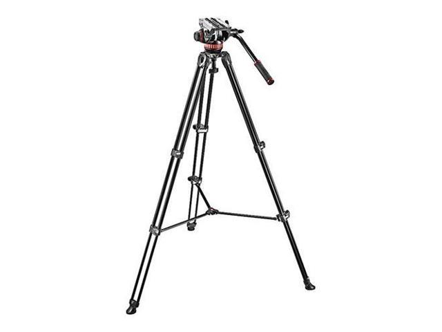 Manfrotto MVH502A 2-section Aluminum Tripod with Fluid Head - Black #MVK502AM-1