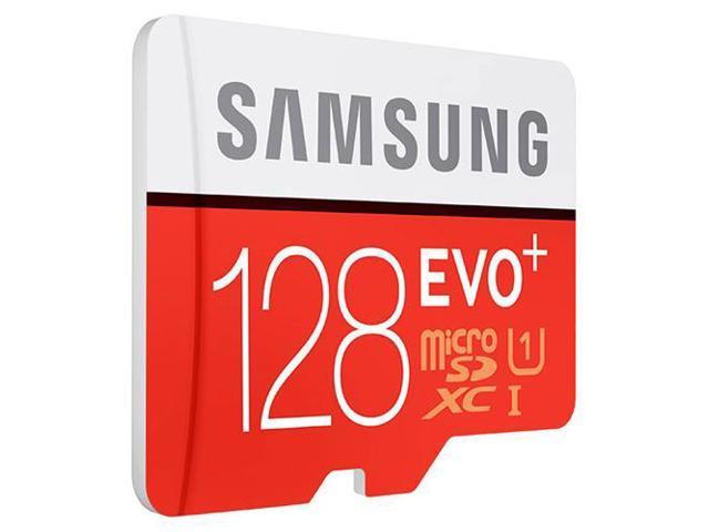Samsung - MB-MC128DA/AM - Samsung EVO+ 128 GB microSD Extended Capacity (microSDXC) - Class 10/UHS-I (U1) - 80 MB/s Read - 20 MB/s Write - 1 Card