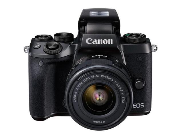 Canon Eos M5 Mirrorless Digital Camera With Ef M 15 45mm F 3 5 6 3 Is Stm Lens Newegg Com