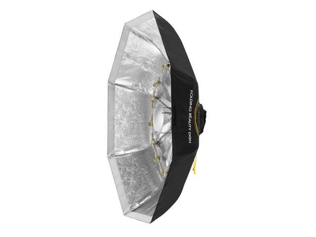 Glow Foldable Beauty Dish Silver 40 Gl Fbd S 40 Lighting Studio Newegg Com The light created is between that of a direct flash and a softbox, giving the image a wrapped, contrasted look, which adds a more dramatic effect. newegg com