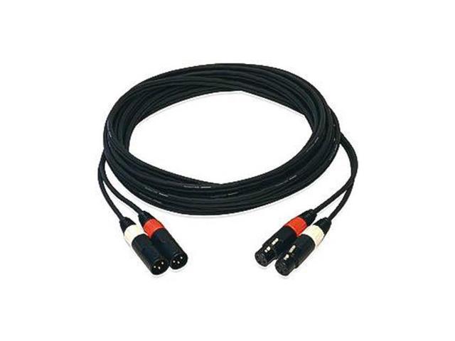Seismic Audio Premium 2 Foot Male to XLR Female Extension Patch Cable-XLRM to XLRF Cord SA-PXLR2BK