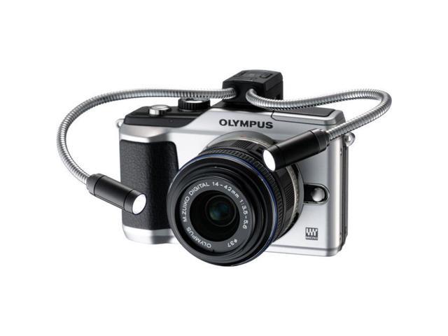 Silver/Black Olympus MAL-1 Macro Arm Light for Pen O-MD and X-Series Digital Cameras
