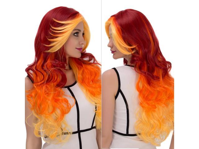 Halloween Women Cosplay Wigs Coastacloud Women Long Deep Wave