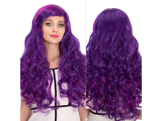 Halloween Women Cosplay Wigs Coastacloud Cartoon Wig Purple Ombre