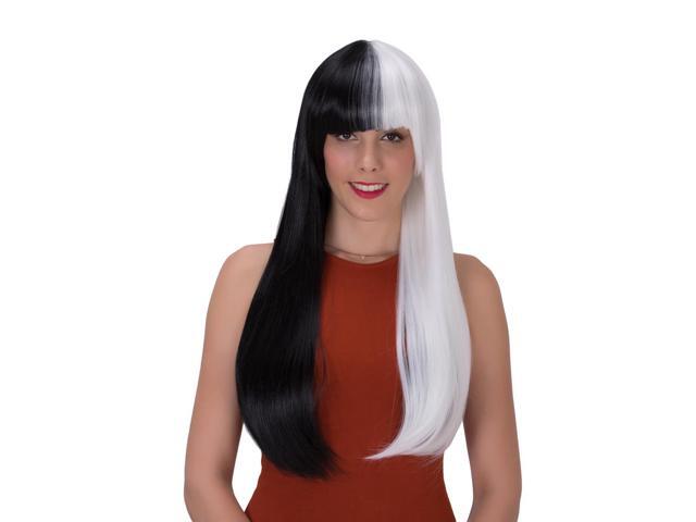 Women Wig Hair Coastacloud Halloween Cosplay Long Curly Black