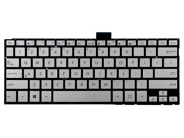 New Laptop Silver Keyboard for Asus P/N: PK1316W410S 0KNB0-3122US00 9Z.N8JPC.D01 NSK-UQD01, US Layout NO Frame