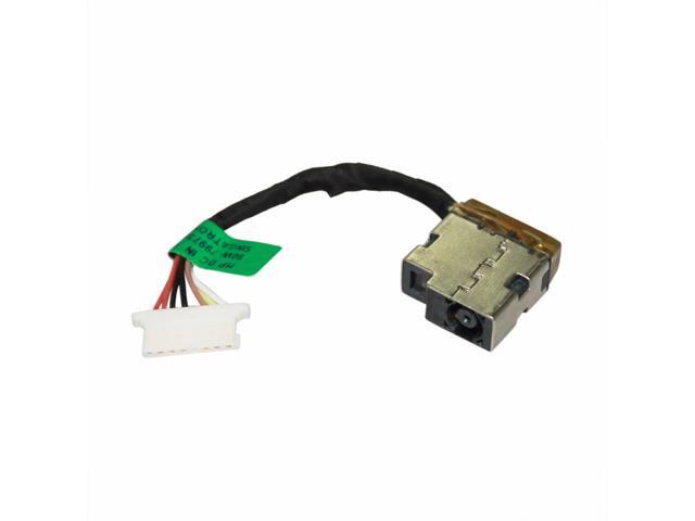 AC DC Jack Power Plug in Charging Port Connector Socket with Wire Cable Harness for HP 14-DF 14-DF0010NR 14-DF0011WM 14-DF0013CL 14-DF0013DS 14-DF0014DS 14-DF0015DS 14-DF0016DS 14-DF0018WM 14-DF0020NR