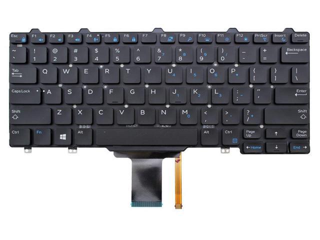New Laptop Keyboard (without Frame) for Dell Latitude E7250 E7270 E5250 US layout Black color Backlit