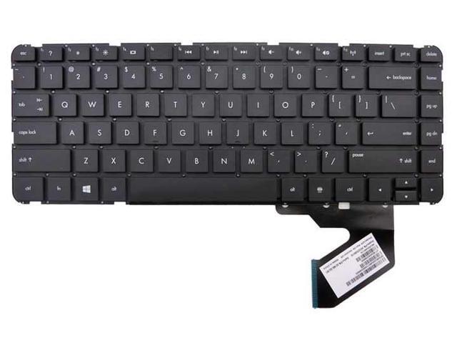 New For HP Pavilion 14-c000 Chromebook US Black Keyboard with frame