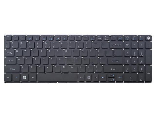 Laptop Keyboard Compatible for Acer Aspire F15 F5-571 F5-571-52Z6 US Black No Frame 