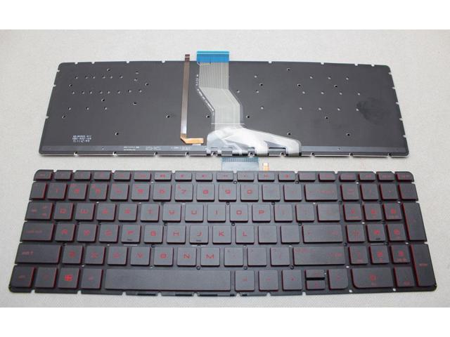 hp laptop with red backlit keyboard