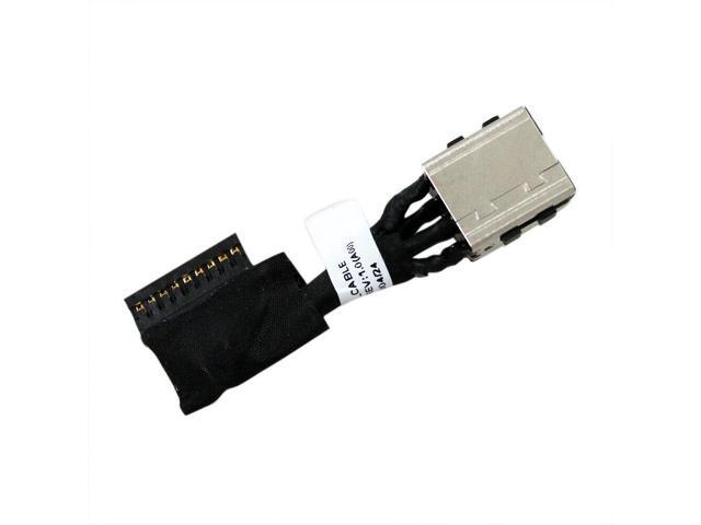 AC DC Jack Power Plug in Charging Port Connector Socket with Wire Cable Harness Replacement for HP Stream 14 Pro G3 Laptop 810327-004