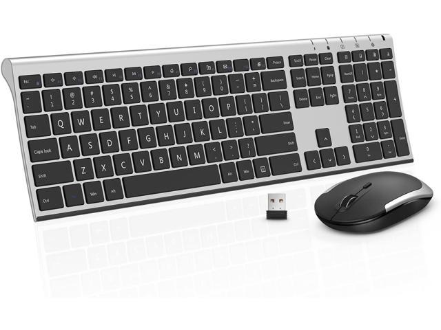 Ultra Slim 2.4GHz Wireless Keyboard and Mouse Combo Set For Laptop PC Computer 