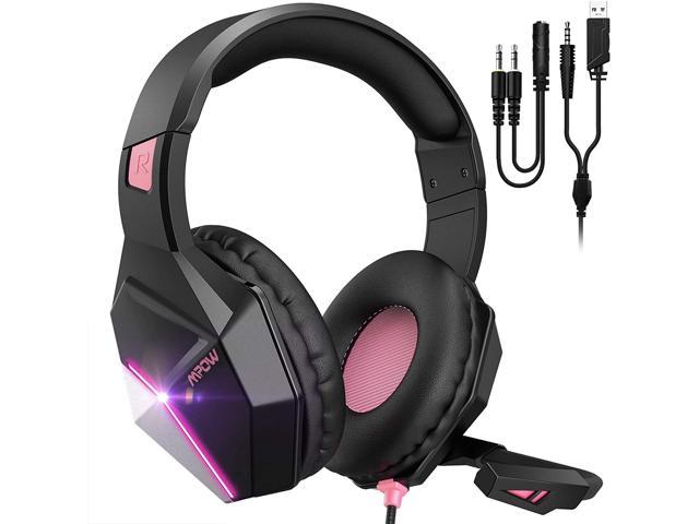 uitsterven Startpunt Onzuiver Mpow EG10 Gaming Headset for PS4, PC, Xbox One,Switch -7.1 Surround Sound  with Mic Noise Cancelling,Switchable LED Light Soft Earmuffs for Laptop Mac  Nintendo Switch Pad MAC Game - Newegg.com