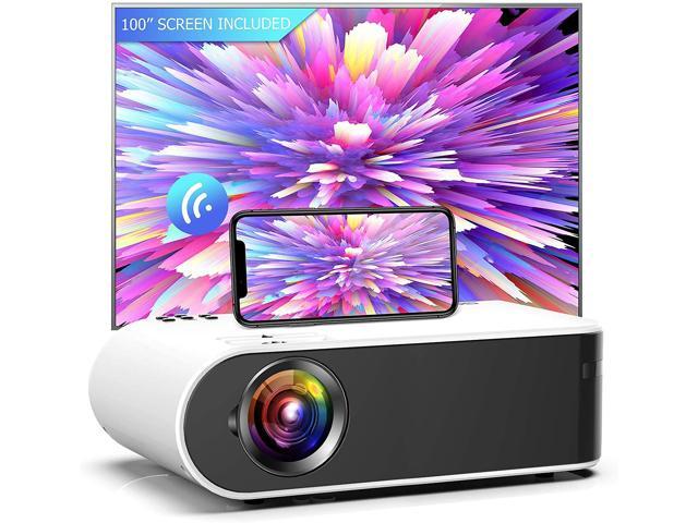 Mini Projector, GooDee W18 WiFi Movie Projector with Synchronize 