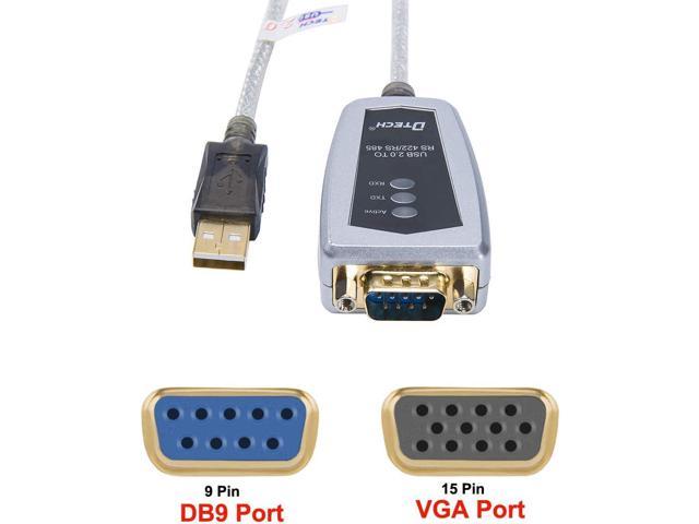 DTECH 6 Feet USB to RS422 RS485 Serial Port Converter Adapter Cable ...