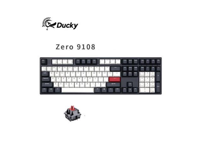 Ducky Zero 9108 Tuxedo 108 keys Wired Mechanical Gaming Keyboard - Cherry MX Red