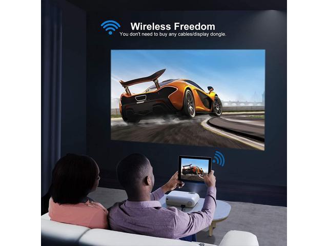 YABER WiFi Projector Mini Portable Projector 5500 Lumens 1080P Full HD 