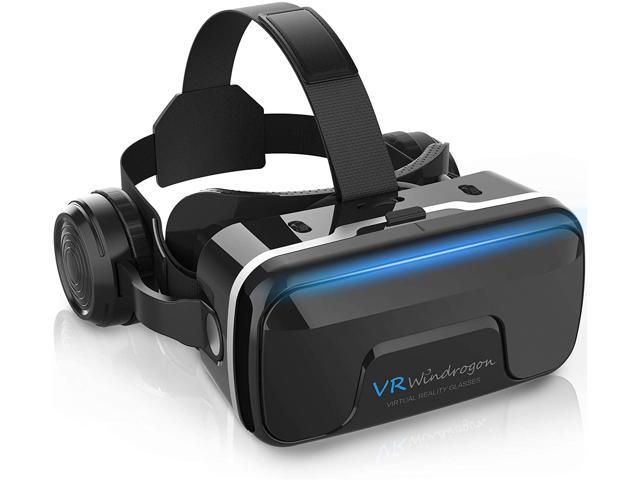 VR Headset, WinDrogon VR Glasses for iPhone and Android Phones 3D Virtual Headset Compatible with 4.7-6.5 Inch Smartphones with Good Heat Dissipation 120° Viewing Angle Eye Protection - Newegg.com