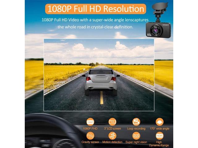 Dash Cam Front 1080P FHD, GOODTS Dash Camera for Cars, Mini Dashcam Car  Camera with 1.5-Inch Screen, Dashboard Camera Driving Recorder with  G-Sensor, Parking Monitor, Loop Recording, 32GB SD Card 