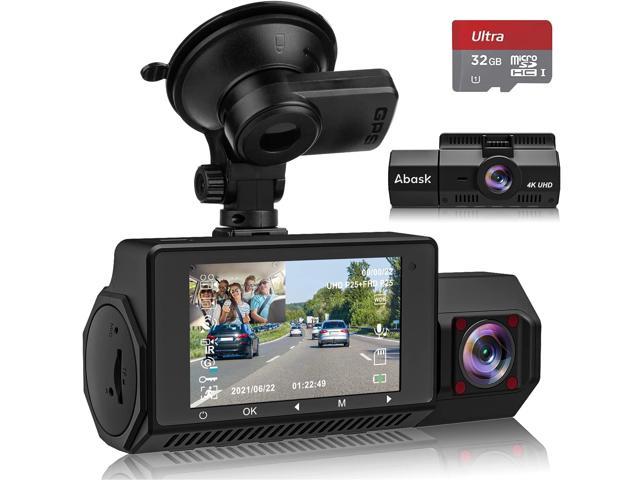 G-Sensor WDR Night Vision Car Camera Recorder with UHD 3840x2160P Max Support 128GB Dual Dash Cam with WiFi and Built-in GPS 2.45 LCD,170°Wide Angle AUTOWOEL 4K Dash Cam Front and Rear