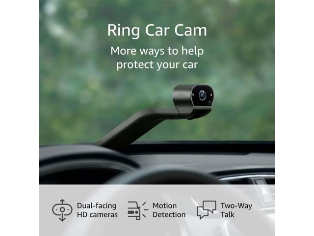 Ring Car Cam Vehicle security cam with dual-facing HD cameras, Live View,  Two-Way Talk, and motion detection 