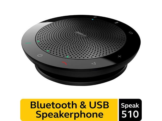 Jabra Speak 510 Wireless Bluetooth Speaker Softphone and Mobile Phone – Easy Setup, Portable for Holding Meetings Anywhere with Outstanding Sound Quality - Newegg.com