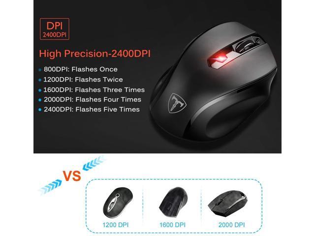VicTsing MM057 2.4G Wireless Mouse Portable Mobile Optical Mouse with ...