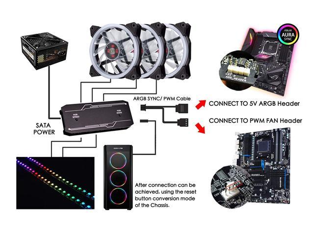 Argb контроллер для вентиляторов пк как подключить