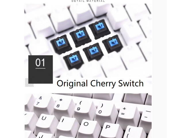I610T 61 Keys Tablet Mobile Phone Computer Dual-Mode Mechanical Bluetooth Keyboard Color : Color2