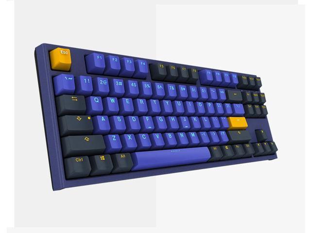 Ducky One 2 Horizon Mini All Non Conflicting 87 Keys Cherry Mx Blue Mechanical Gaming Keyboard No Backlight Newegg Com