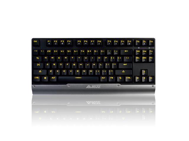 yellow backlit keyboard