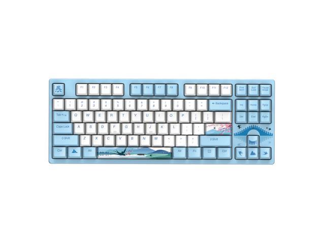 Dareu A87  Spring Swallow Theme 87 Keys Compact Layout Mechanical Gaming Keyboard, Cherry MX Switch, PBT Keycaps
