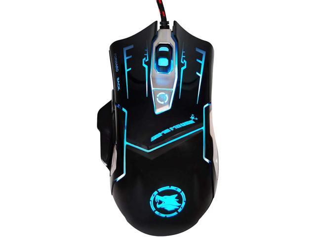 Cool 4000 DPI Mice 6 LED Buttons Wired USB Optical Gaming Mouse For Pro Gamer HK 