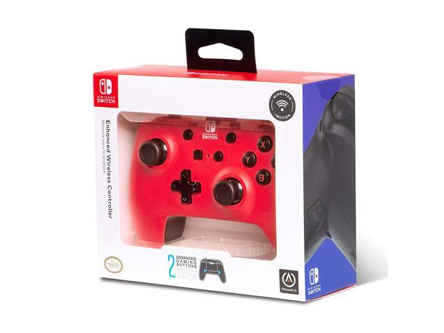 powera enhanced wireless controller for nintendo switch red