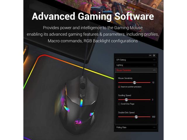 Redragon M601 RGB Gaming Mouse  Backlit Wired Ergonomic 7 