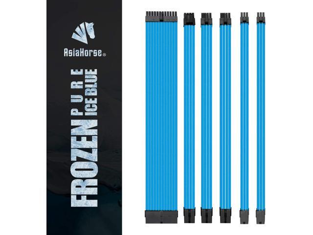 Asiahorse Customization Mod Sleeve Extension Power Supply Cable Kit 18AWG ATX/EPS/8-pin PCI-E/6-pin PCI-E