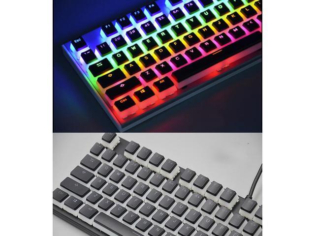 CORN 104 Keys PBT Keycaps Set for Mechanical Keyboard, Creative Pudding Keycaps, Light Through Version（OEM Height -KEYCAPS ONLY