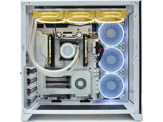 ID-COOLING ZF-12025 Pastel 120mm Case Fan White LED PWM Fan for PC