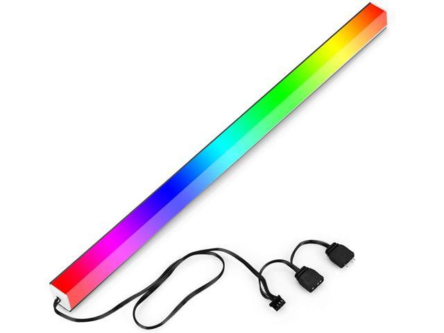 Magnetic Rainbow PC Case Lighting for M/B with 5V 3Pin RGB Header 30cm Addressable LED Strip Kit for Asus Aura Sync/Gigabyte RGB Fusion/MSI Silver-0.98ft GIM KB-15 RGB Diamond LED Strip Light