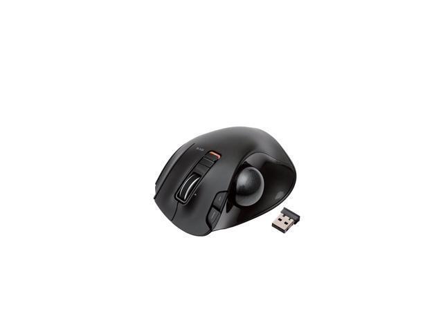 ELECOM M-XT3DRBK Wireless Trackball Mouse, 6-Button with Smooth 