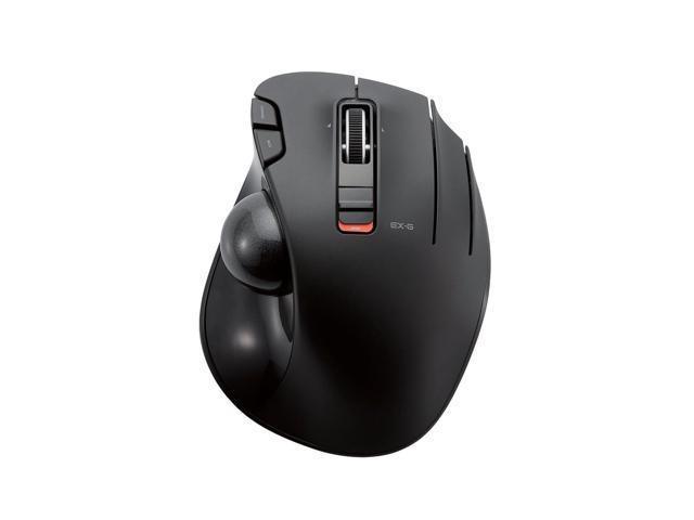 ELECOM M-XT3DRBK Wireless Trackball Mouse, 6-Button with Smooth 