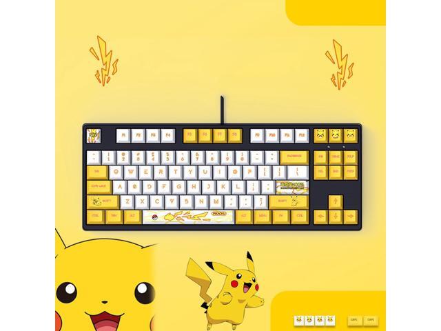 white and yellow keyboard